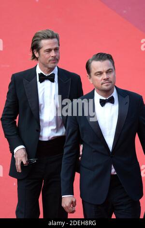 Brad Pitt e Leonardo DiCaprio frequentano la... In Holywood Premiere nell'ambito del 72esimo Festival Internazionale del Cinema di Cannes, Francia, il 21 maggio 2019. Foto di Aurore Marechal/ABACAPRESS.COM Foto Stock