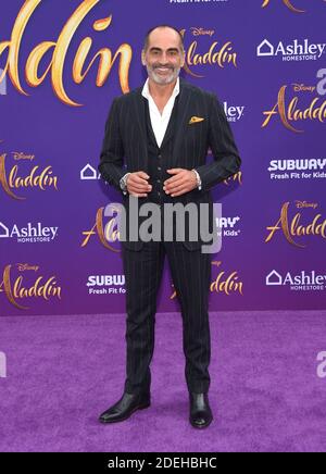 Navid Negahban arriva alla prima mondiale 'Aladdin' al Teatro El Capitan il 21 maggio 2019 a Hollywood, Los Angeles, CA, USA. Foto di Lisa o'Connor/AFF/ABACAPRESS.COM Foto Stock