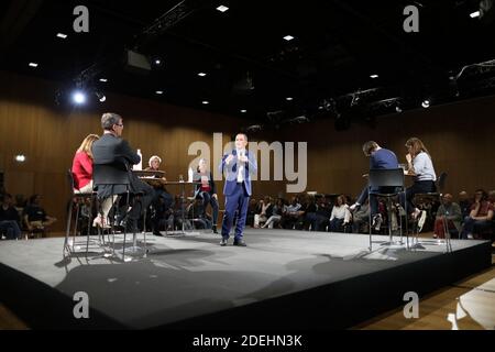 Benoit Hamon, leader del partito della generazione S, si è riunito il 24 maggio 2019 nell'ultima riunione delle elezioni europee del 2019 nel convento dei giacobini a Rennes (Francia). Foto di Julien Ermine/ABACAPRESS.COM Foto Stock