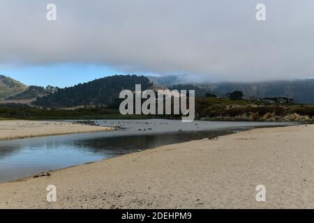 Carmel River state Beach, Carmel-by-the-Sea, Monterey Peninsula, California Foto Stock