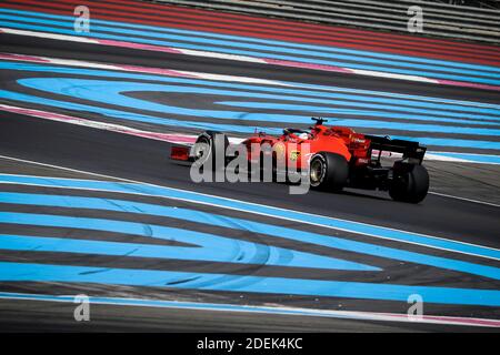 Sebastian Vettel (Scuderia Ferrari) corre durante il Gran Premio di Francia 2019, le Castellet , Francia, il 23 giugno 2019. Foto di Marco Piovanotto/ABACAPRESS.COM Foto Stock