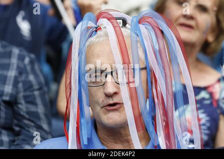 I fan di FranceâÂ Â™durante la partita della Coppa del mondo di calcio FIFA Women 2019 Group B, Francia contro Brasile all'Ocean Stadium di le Havre, Francia, il 23 giugno 2019. La Francia ha vinto 1-0. Foto di Henri Szwarc/ABACAPRESS.COM Foto Stock