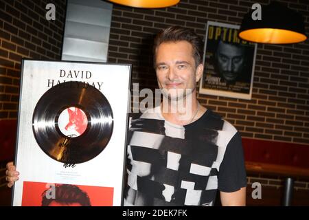 David Hallyday lors de la soirée de remise du Disque de Platine a David Hallyday, au Seguin Sound a Boulogne-Billancourt, Francia, le 25 juin 2019. Foto di Jerome Domine/ABACAPRESS.COM Foto Stock