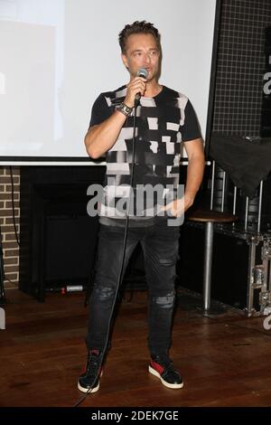 David Hallyday lors de la soirée de remise du Disque de Platine a David Hallyday, au Seguin Sound a Boulogne-Billancourt, Francia, le 25 juin 2019. Foto di Jerome Domine/ABACAPRESS.COM Foto Stock