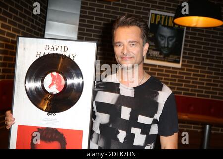 David Hallyday lors de la soirée de remise du Disque de Platine a David Hallyday, au Seguin Sound a Boulogne-Billancourt, Francia, le 25 juin 2019. Foto di Jerome Domine/ABACAPRESS.COM Foto Stock