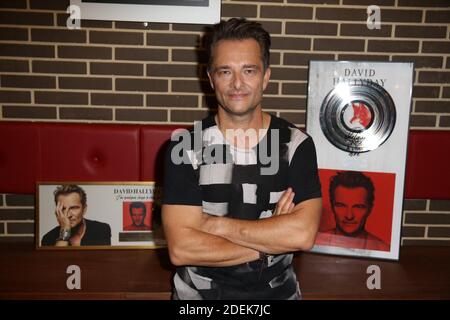 David Hallyday lors de la soirée de remise du Disque de Platine a David Hallyday, au Seguin Sound a Boulogne-Billancourt, Francia, le 25 juin 2019. Foto di Jerome Domine/ABACAPRESS.COM Foto Stock