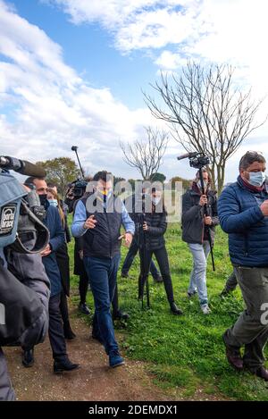 ROMA, MATTEO SALVINI VISITA IL PARCO DI CENTOCELLE Foto Stock