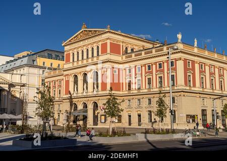 Gebäuder der Gesellschaft der Musikfreunde in Wien, Österreich, Europa | costruzione della Gesellschaft der Musikfreunde in Wien   Società degli amici Foto Stock