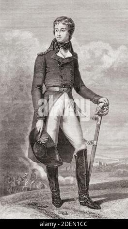 Louis Antoine Philippe d'Orléans, Duca di Montpensier, 1775 - 1807. Fratello minore di Luigi Filippo i, re dei francesi. Foto Stock