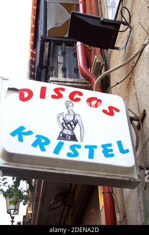 Discoteche Kristel negozio di dischi a Madrid, Spagna Foto Stock