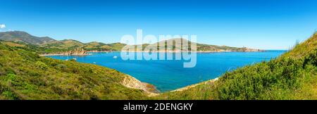 Le Site Classé de l'Anse de Paulilles, Occitanie, Francia. Foto Stock