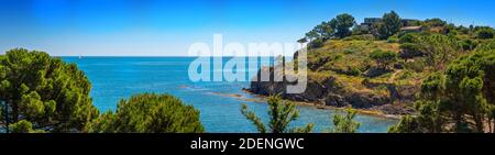 Le Site Classé de l'Anse de Paulilles, Occitanie, Francia. Foto Stock