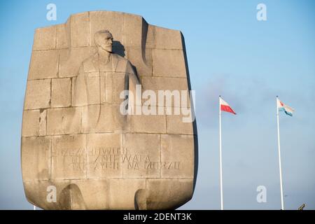 Monumento Joseph Conrad a Gdynia, Polonia. 17 Luglio 2020 © Wojciech Strozyk / Alamy Stock Photo *** Local Caption *** Foto Stock