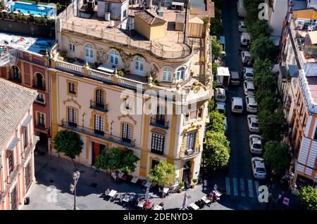 Plaza de la Virgen de los Reyes, Siviglia, Spagna. Foto Stock