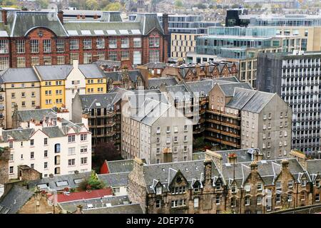 Dettagli architettonici a Edimburgo, Scozia Foto Stock