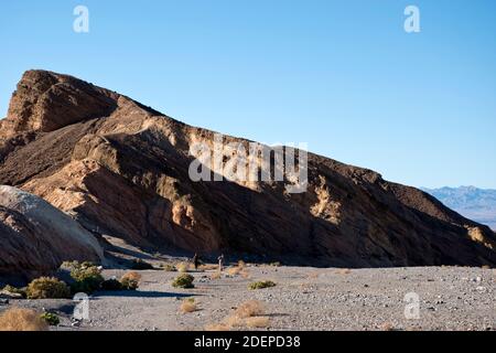 Vista da Zabriskie Point, un paesaggio di badlands che si affaccia sulla Death Valley, California, Stati Uniti. Foto Stock