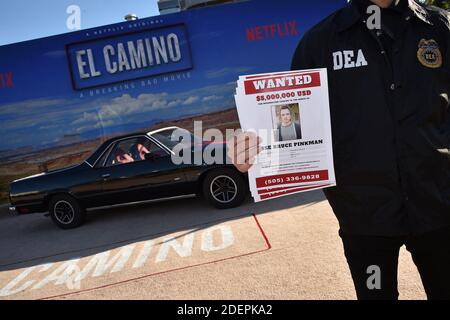 La prima di 'El Camino: A Breaking Bad Movie' di Netflix al Regency Village Theatre il 07 ottobre 2019 a Los Angeles, CA, USA. Foto di Lionel Hahn/ABACAPRESS.COM Foto Stock