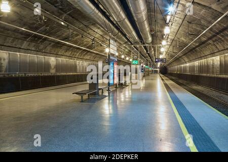 Staion undergound a Oslo, Norvegia Foto Stock