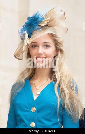 La Principessa Maria Carolina de Bourbon Siciles partecipa al matrimonio reale del Principe Jean-Christophe Napoleone e Olympia von Arco-Zinneberg a Les Invalides il 19 ottobre 2019 a Parigi, Francia. Foto di David Niviere/ABACAPRESS.COM Foto Stock