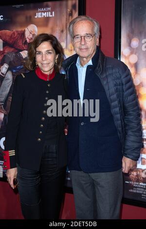 Christine Orban e suo marito Olivier Orban frequentano il Docteur Premiere al Publicis Cinema di Parigi, Francia, il 21 novembre 2019. Foto di Aurore Marechal/ABACAPRESS.COM Foto Stock