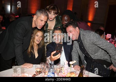 Esclusivo - medi Sadoun, Elodie Fontan, Frederique Bel, Ary Abittan, Noom Diawara e Philippe de Chauveron partecipano alla 27° cerimonia di premiazione dei Trofei du Film Francais al Palais Brongniart di Parigi, Francia, il 11 febbraio 2020. Foto di Jerome Domine/ABACAPRESS.COM Foto Stock