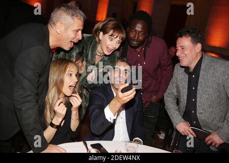 Esclusivo - medi Sadoun, Elodie Fontan, Frederique Bel, Ary Abittan, Noom Diawara e Philippe de Chauveron partecipano alla 27° cerimonia di premiazione dei Trofei du Film Francais al Palais Brongniart di Parigi, Francia, il 11 febbraio 2020. Foto di Jerome Domine/ABACAPRESS.COM Foto Stock