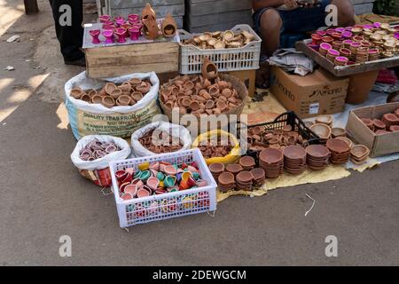 Goa India 11 novembre 2020 Stalli di spezie alimentari a Mapusa Mercato a Goa India Foto Stock