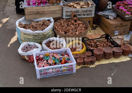 Goa India 11 novembre 2020 Stalli di spezie alimentari a Mapusa Mercato a Goa India Foto Stock