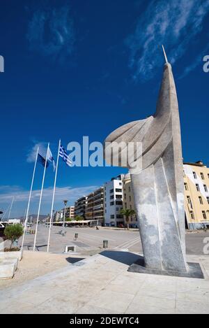 Volos, Grecia, destinazione turistica assoluta, parco, passeggiata, mare, paesaggio, estate, mare. Foto Stock