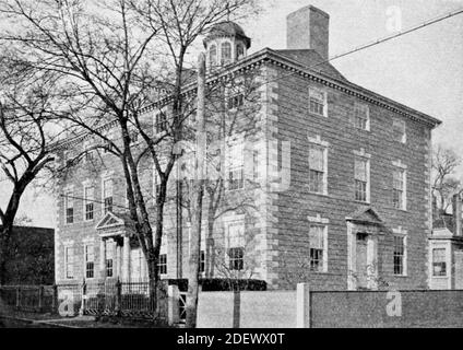 Il Jeremiah Lee Mansion è una casa storica situata a Marblehead, Massachusetts. E 'gestito come una casa museo dalla società storica locale. Foto Stock