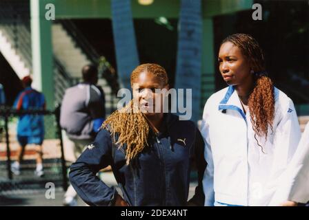 I tennisti americani Serena e Venus Williams, anni 2000 Foto Stock