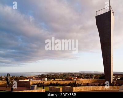 The Stele, HMAS Sydney II Memorial, Mount Scott, Geraldton, Australia Occidentale Foto Stock