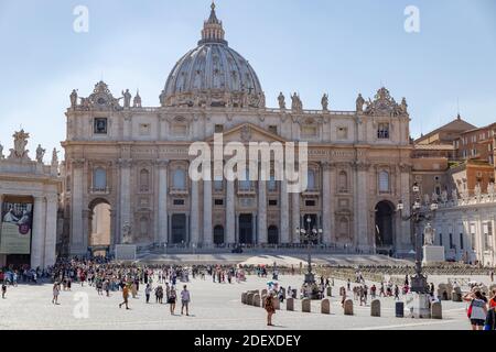 La Basilica Papale di San Pietro in Vaticano, Roma Foto Stock