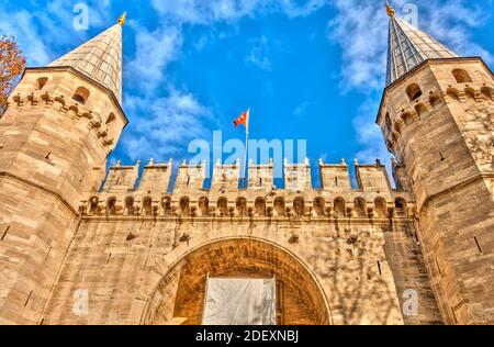 Palazzo Topkapi, Istanbul, immagine HDR Foto Stock