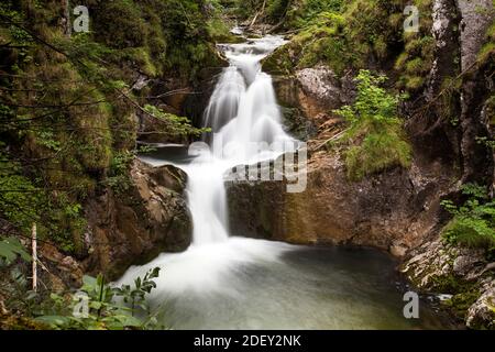 Rottach-Cascate, vicino al lago Tegernsee in alta Baviera, Germania, Europa, Foto Stock