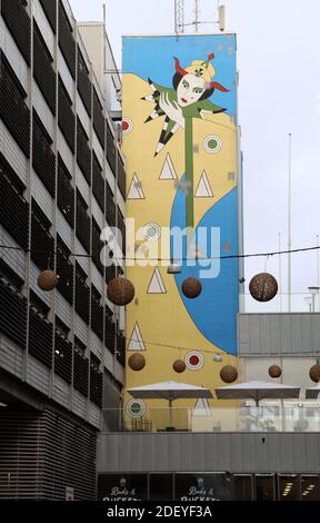 Opere d'arte nel centro di Goteborg Foto Stock