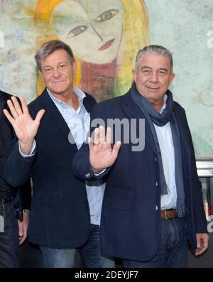 Milano, Italia. 01 Feb 2013. Milano, Italia 01-02-2013 ARCHIVIO Teatro Nazionale i LEGNANESI mostra 'Let the pendolari come to me' Teresa (Antonio Provasio), Mabilia (Enrico Danceri), Giovanni (Luigi Campisi) l'ex Giovanni Luigi Campisi porta in tribunale nei prossimi mesi Teresa Antonio Provasio e l'azienda. Nella foto: Credit: Independent Photo Agency/Alamy Live News Foto Stock