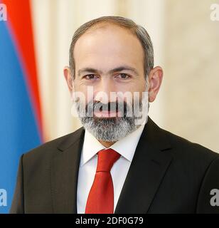 NIKOL PASHINYAN politico armeno e primo Ministro nel 2020. Foto Stock