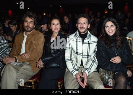 Vincent Elbaz, Virginie Ledoyen, Vincent Dedienne e Geraldine Nakache partecipano allo spettacolo Ami Alexandre Mattiussi Menswear Autunno/Inverno 2020-2021 come parte della settimana della Moda di Parigi, in Francia, il 14 gennaio 2020. Foto di Aurore Marechal/ABACAPRESS.COM Foto Stock