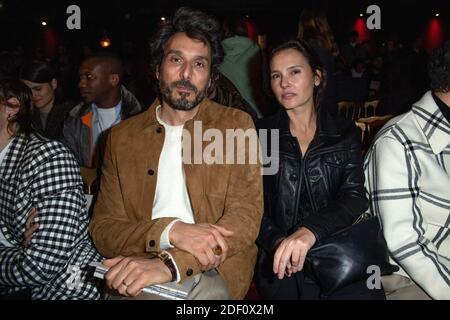 Vincent Elbaz e Virginie Ledoyen partecipano alla fiera Ami Alexandre Mattiussi Menswear Autunno/Inverno 2020-2021 come parte della settimana della Moda di Parigi, in Francia, il 14 gennaio 2020. Foto di Aurore Marechal/ABACAPRESS.COM Foto Stock