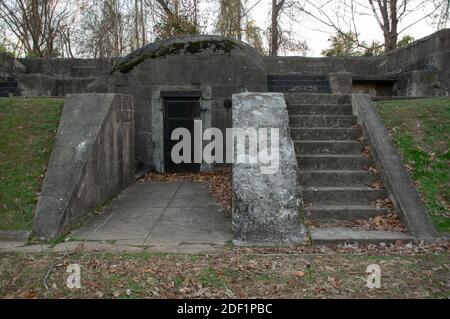 Battery Sater, Fort Hunt Park, Alexandria, Virginia Foto Stock