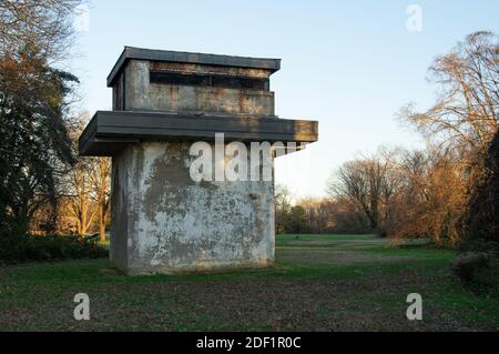 Battery Commander's Station, Fort Hunt Park, Alexandria, Virginia Foto Stock