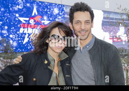 Tomer SISLEY e sua moglie Sandra frequentano la gara di cavalli del Gran Premio d'Amerique il 2 gennaio§, 2020 all'Ippodromo di Vincennes, vicino a Parigi, Francia. Foto di Loic BARATOUX/ABACAPRESS.COM Foto Stock