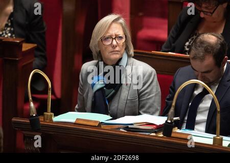 Sophie Cluzel partecipa a una sessione di "Domande al governo" all'Assemblea nazionale francese il 4 febbraio 2020 a Parigi, Francia.Foto di David Niviere/ABACAPRESS.COM Foto Stock
