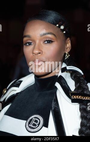 Janelle Monae partecipa alla mostra Balmain nell'ambito della Paris Fashion Week Womenswear Autunno/Inverno 2020/2021 a Parigi, Francia, il 28 febbraio 2020. Foto di Aurore Marechal/ABACAPRESS.COM Foto Stock