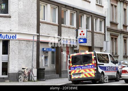 Edificio rue de Barr a Strasburgo, dove l'incendio si è svolto nella notte dal 26 febbraio 2020 al 27 febbraio 2020. Questo incendio ha causato la morte di 5 persone e 7 feriti. Il capo criminale è stato sollevato, l'indagine è in corso. 28 febbraio 2020, a Strasburgo, Francia nordorientale. Foto di Nicolas Roses/ABACAPRESS.COM Foto Stock