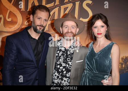 Il regista Mathias Malzieu (Dionysos), Nicolas Duvauchelle, Marilyn Lima, partecipa a una Sirene, UNA prima di Parigi tenutasi al Max Linder Cinema di Parigi il 2 marzo 2020. Foto di David Boyer/ABACAPRESS.COM Foto Stock