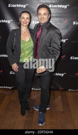 Delphine ZENTOUT e Laurent AMAR partecipano alla festa di lancio del Starmag.com, Parigi, Francia, il 3 marzo 2020. Foto di Loïc Baratoux/ABACAPRESS.COM Foto Stock