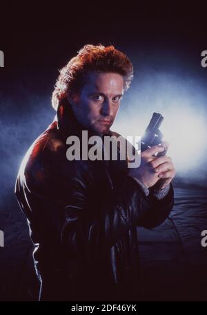 Black Rain 1989 con Michael Douglas, Andy Garcia, Kate Capshaw e Ken Takakura. Regia di Ridley Scott Foto Stock