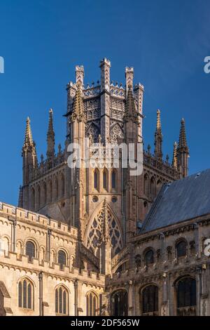 Regno Unito, Inghilterra, Cambridgeshire, Ely, Ely Cathedral, Ottaagon Lantern Tower Foto Stock